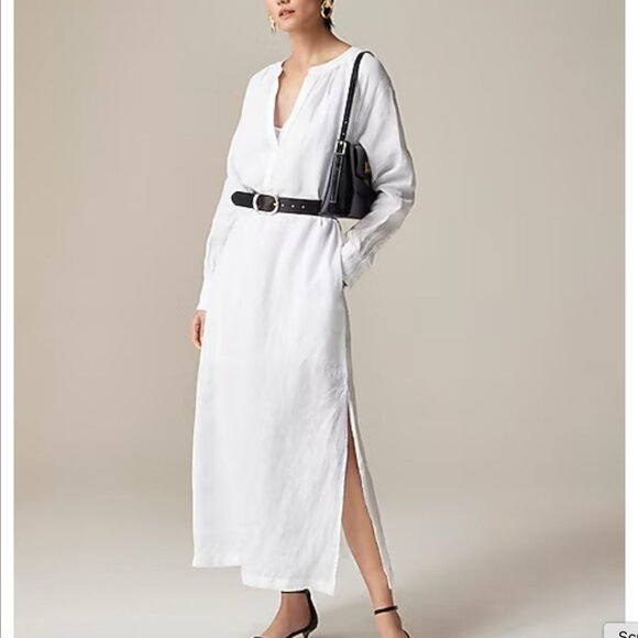 J. Crew Dresses & Skirts - White cabana linen dress